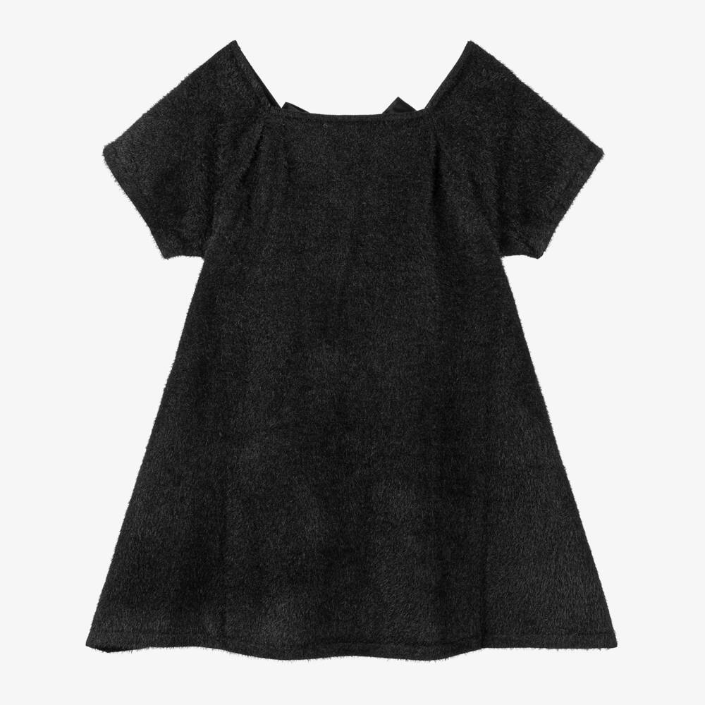 The Tiny Universe-Girls Elegant Black Knit Dress | Childrensalon Outlet