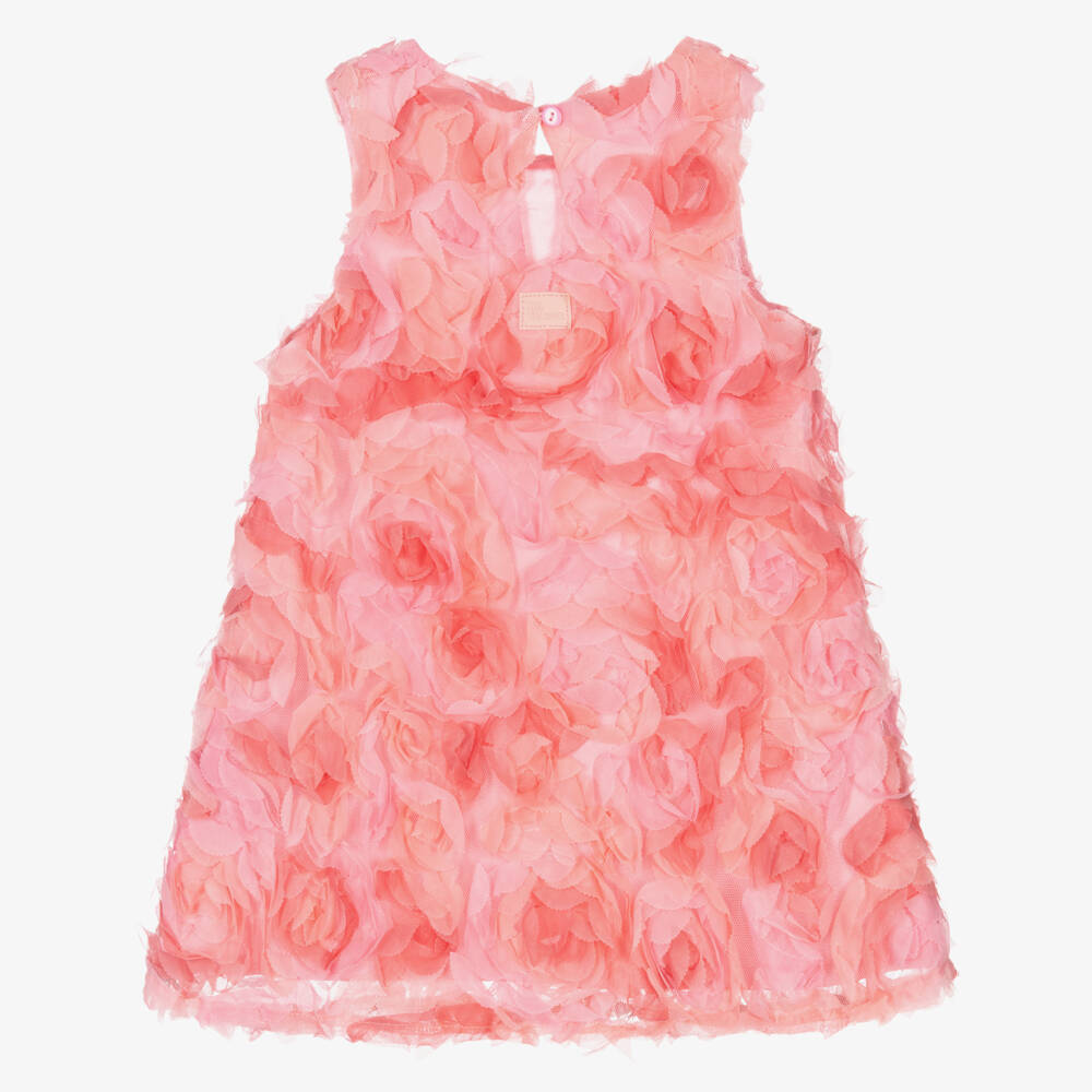 The Tiny Universe-Элегантное розовое платье с цветочным принтом для девочек | Childrensalon Outlet