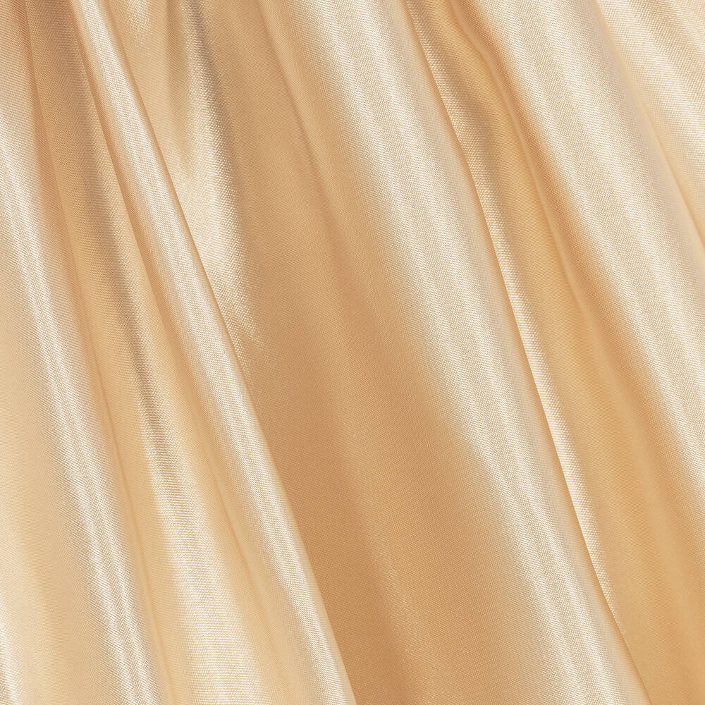 The Tiny Universe-Золотистое атласное платье для девочек | Childrensalon Outlet