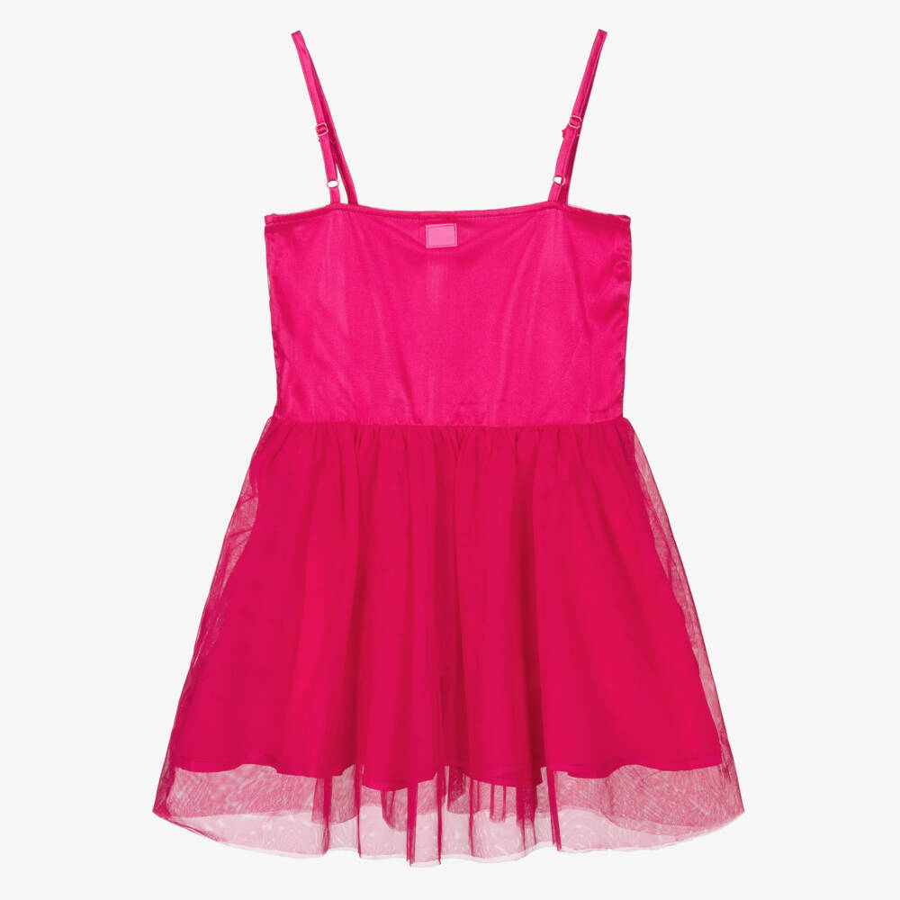 The Tiny Universe-Girls Pink Floral Tulle Gown | Childrensalon Outlet