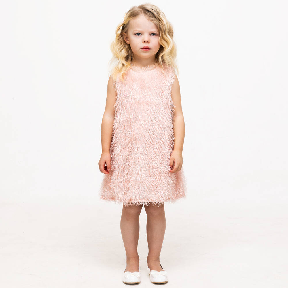 The Tiny Universe-فستان بلا أكمام لون زهري | Childrensalon Outlet