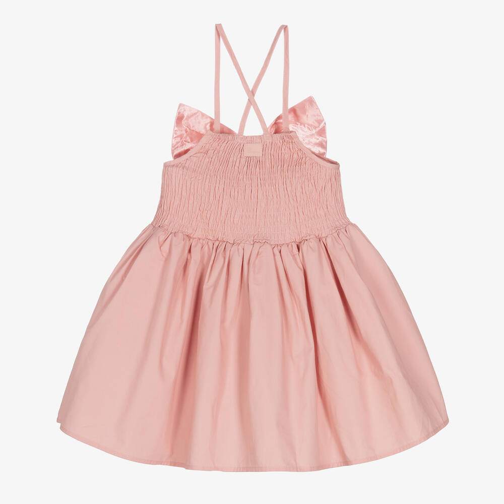 The Tiny Universe-فستان قطن بوبلين لون زهري | Childrensalon Outlet