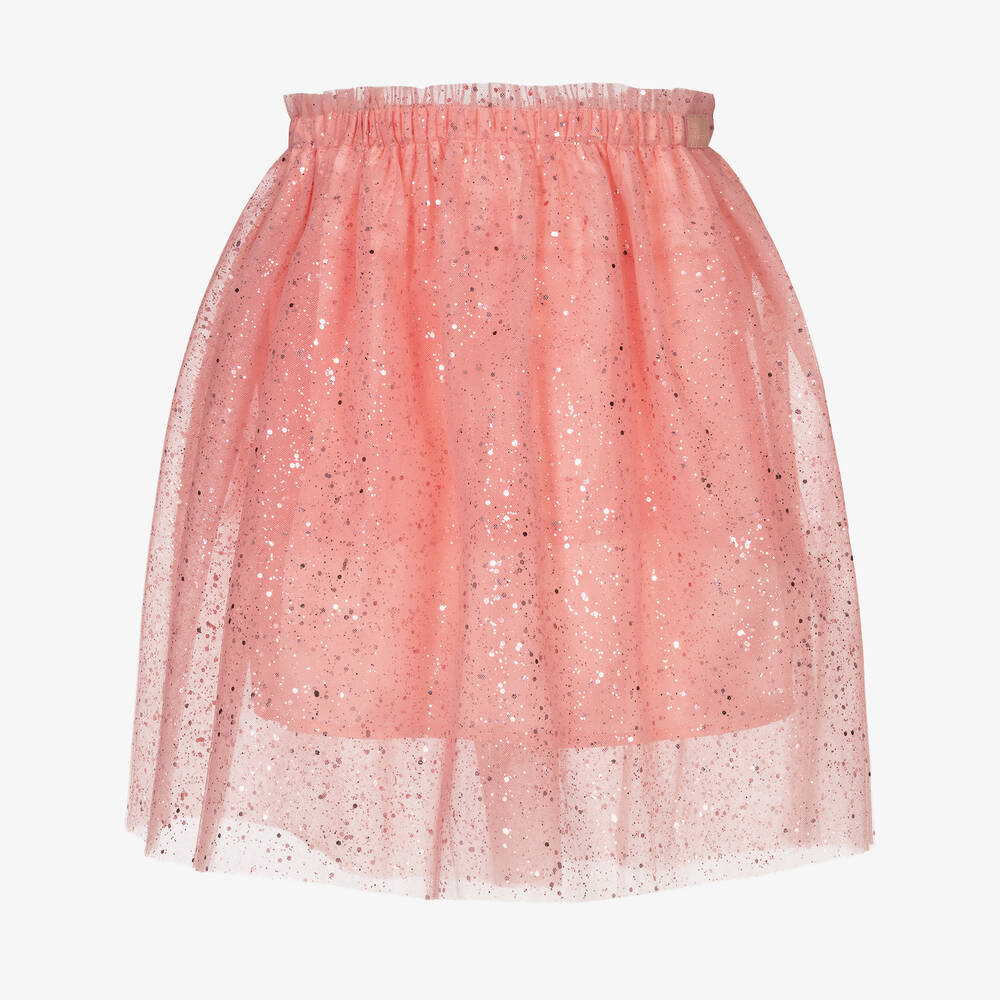 The Tiny Universe - Girls Pink Sparkly Tulle Skirt | Childrensalon