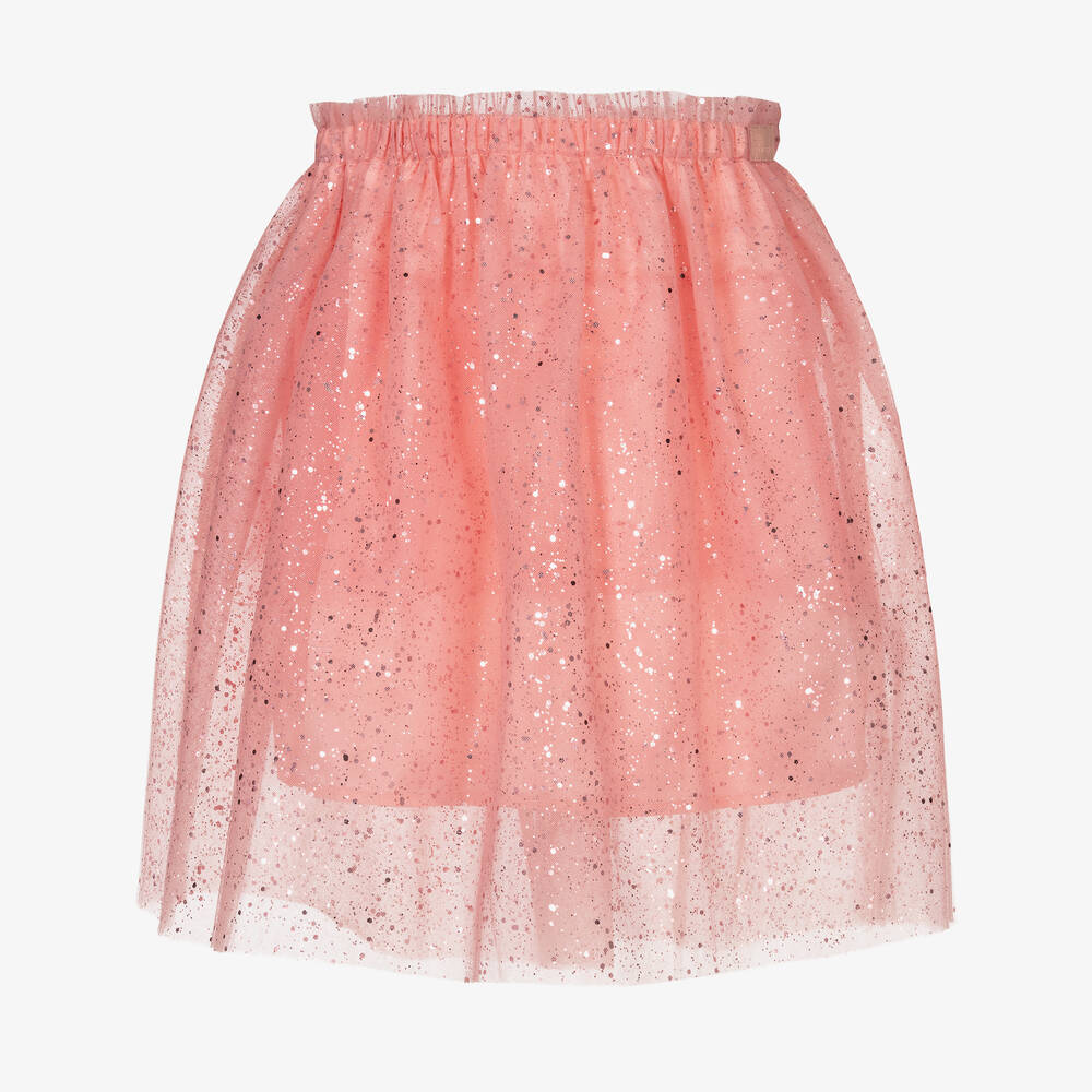 The Tiny Universe-Girls Pink Sparkly Tulle Skirt | Childrensalon Outlet