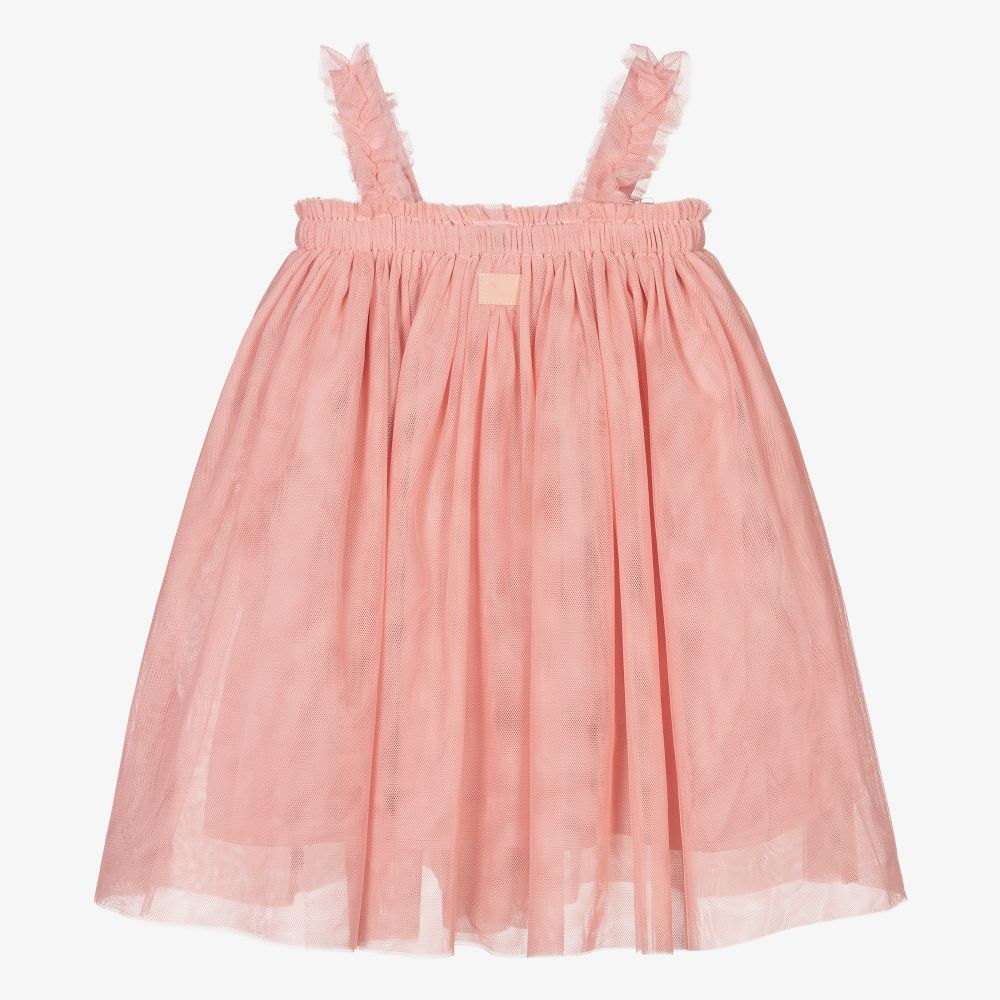 The Tiny Universe-Girls Pink Tulle Dress | Childrensalon Outlet