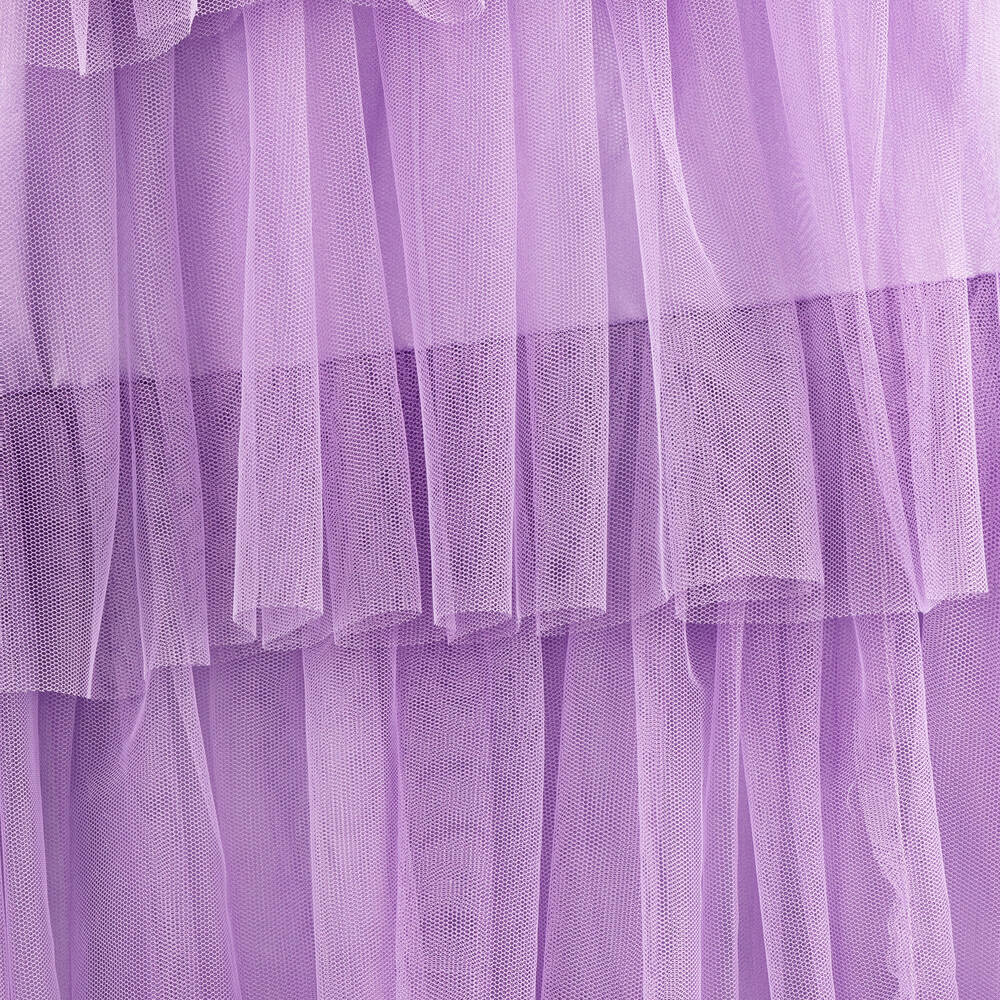 The Tiny Universe-Girls Purple Tiered Tulle Dress | Childrensalon Outlet