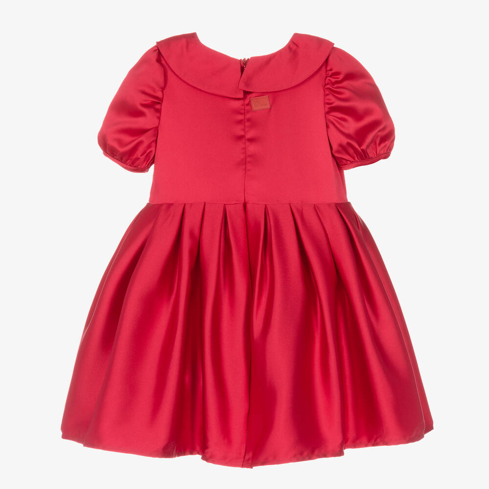 The Tiny Universe-فستان ساتان لون أحمر | Childrensalon Outlet
