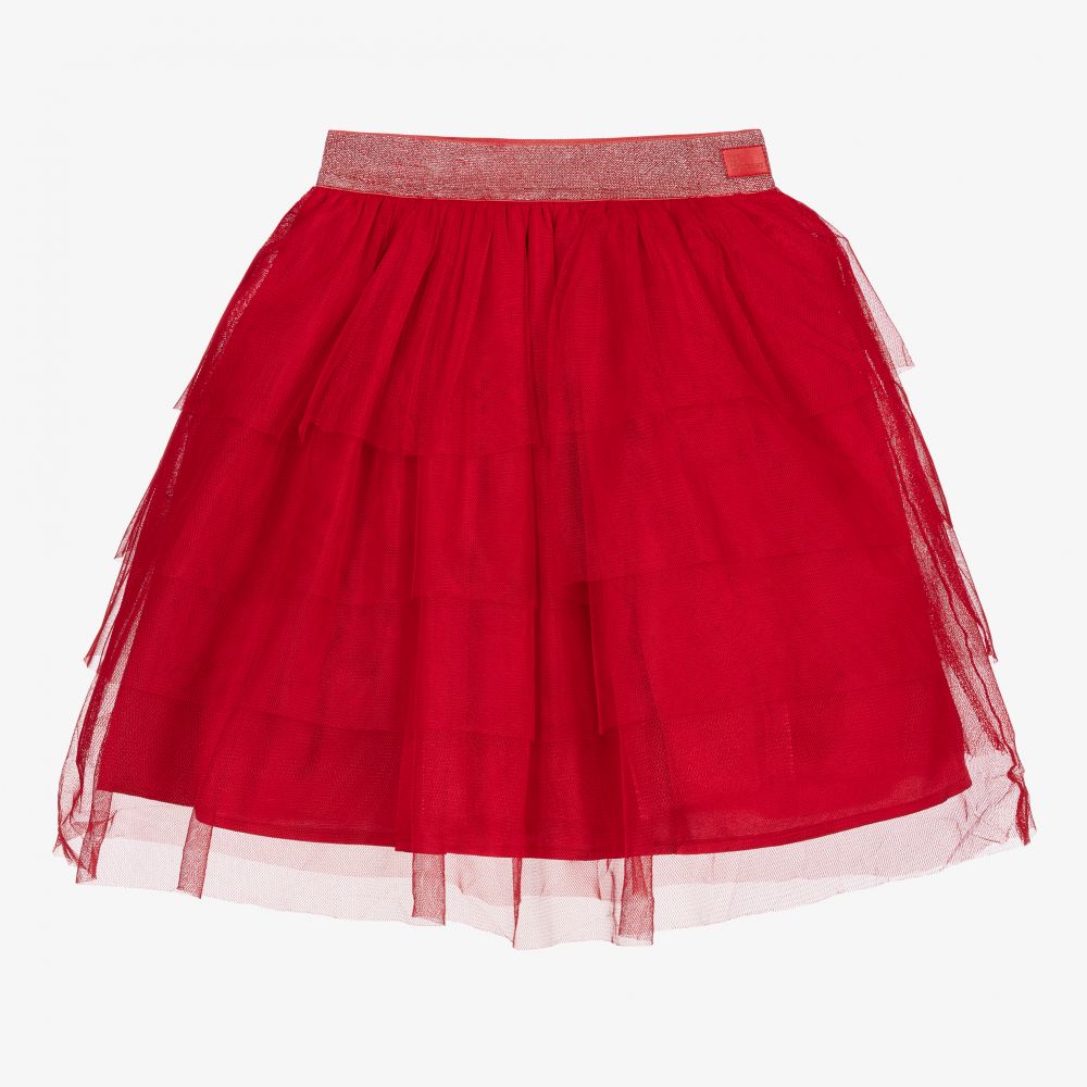 The Tiny Universe - Jupe rouge en tulle Fille | Childrensalon