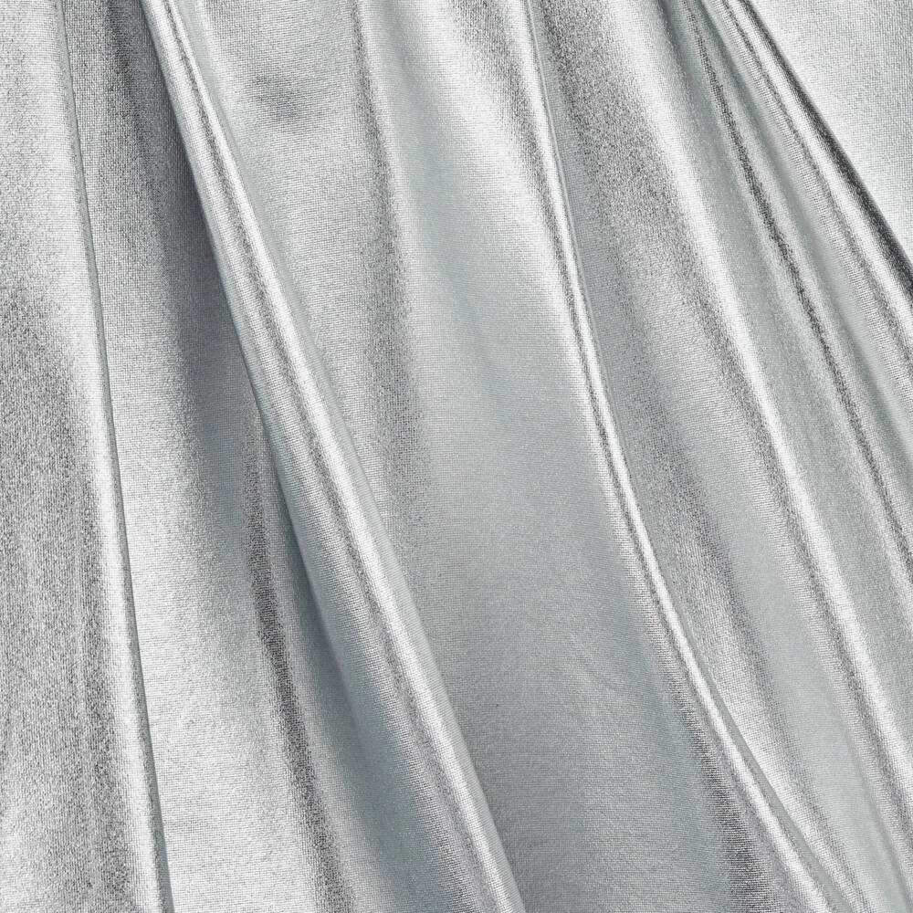 The Tiny Universe-Серебристое атласное платье для девочек с блеском | Childrensalon Outlet