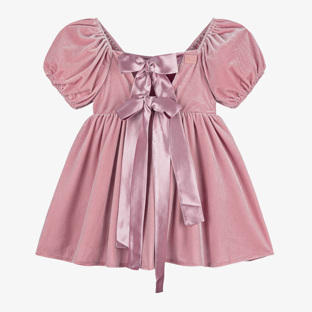 The Tiny Universe-Girls Soft Pink Ribbon Dress | Childrensalon Outlet