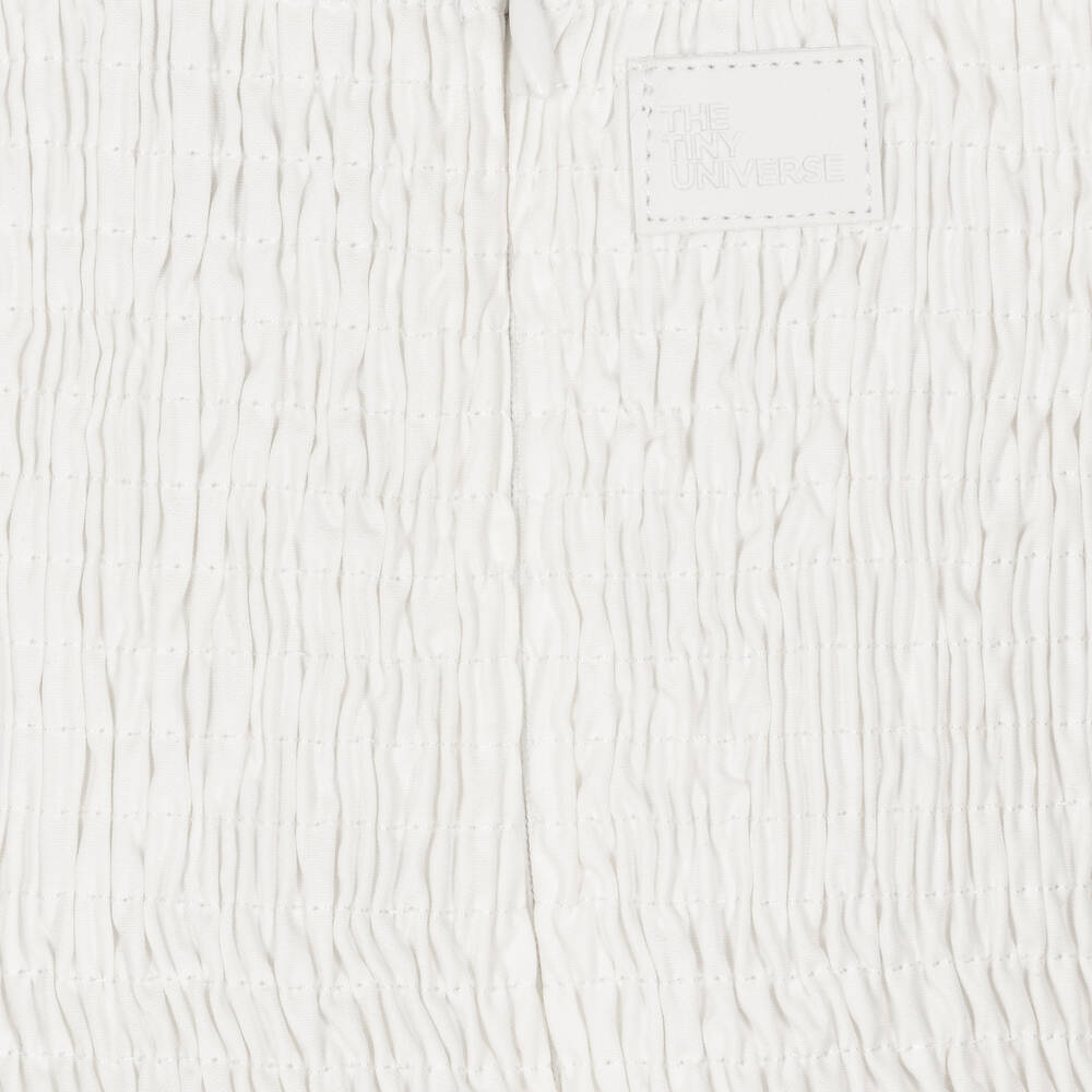 The Tiny Universe-Girls White Cotton Flower Dress | Childrensalon Outlet