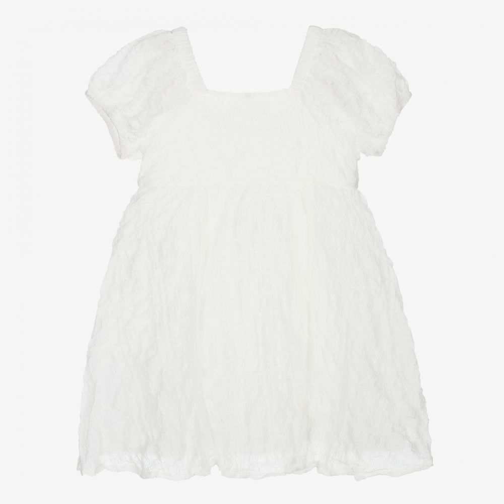 The Tiny Universe-Girls White Crêpe Dress | Childrensalon Outlet