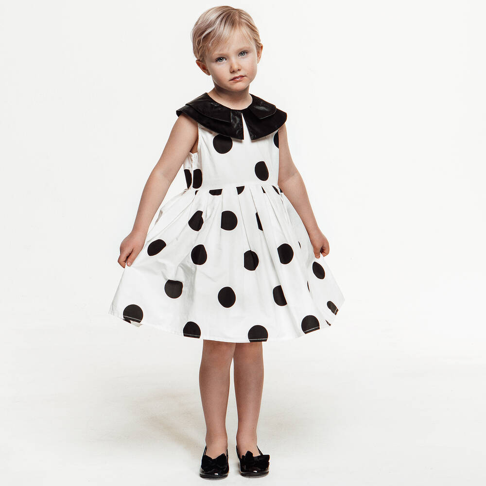 Childrens polka dot dresses top
