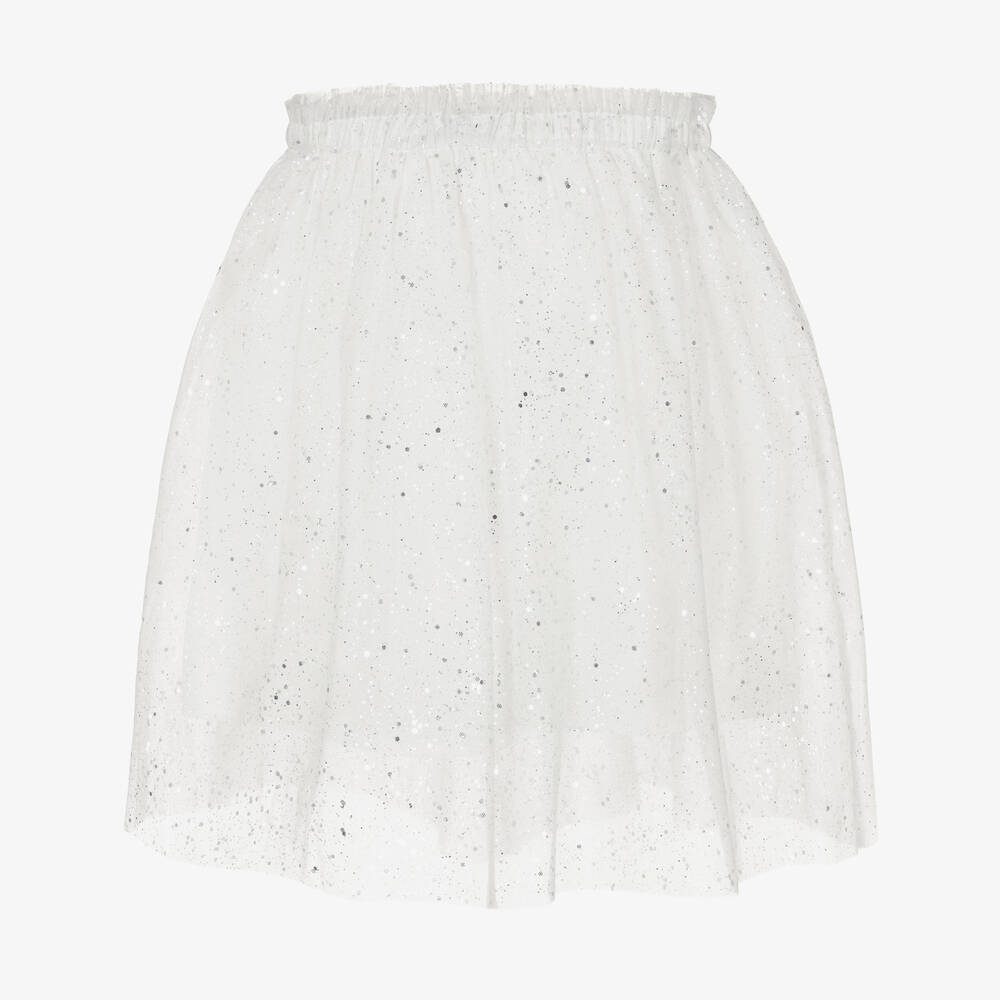 The Tiny Universe-Белая юбка из тюля с блестками для девочек | Childrensalon Outlet