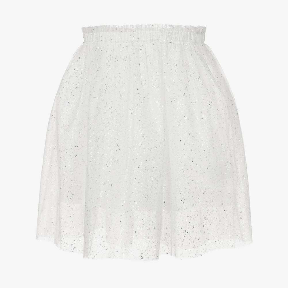 Childrens white tulle skirt cheap