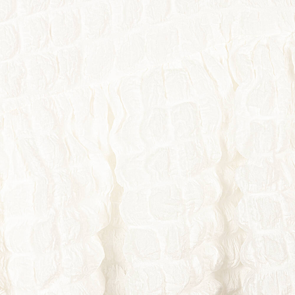 The Tiny Universe-Girls White Textured Square Dress | Childrensalon Outlet