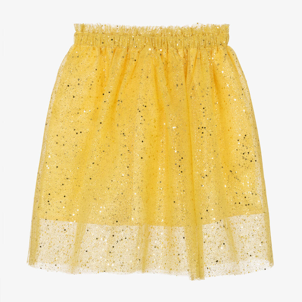 The Tiny Universe-Желтая юбка из тюля с блестками | Childrensalon Outlet