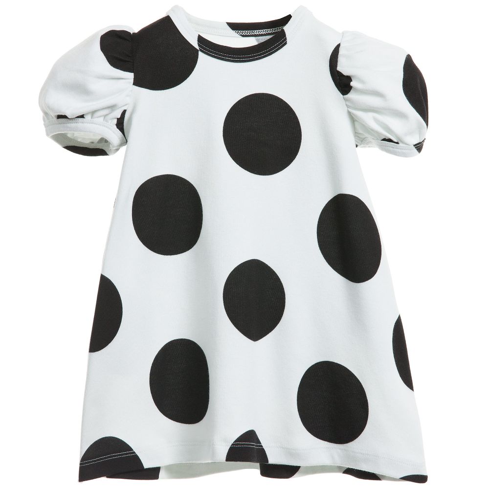 The Tiny Universe - Ivory 'The Tiny Dot' Jersey Dress | Childrensalon