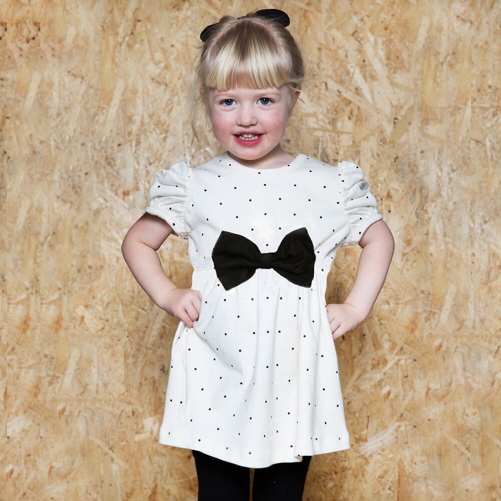 The Tiny Universe-فستان جيرزي بلون عاجي | Childrensalon Outlet