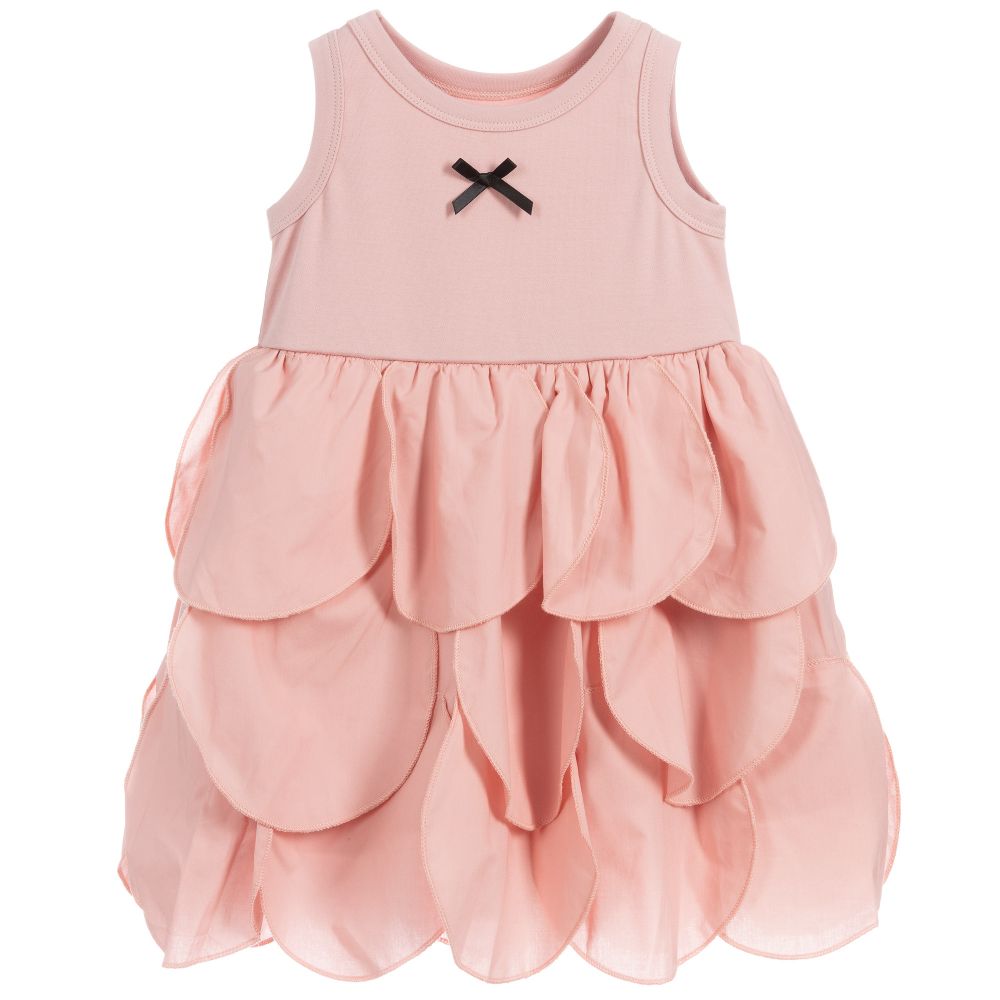 The Tiny Universe-Pink Cotton Circle Dress | Childrensalon Outlet