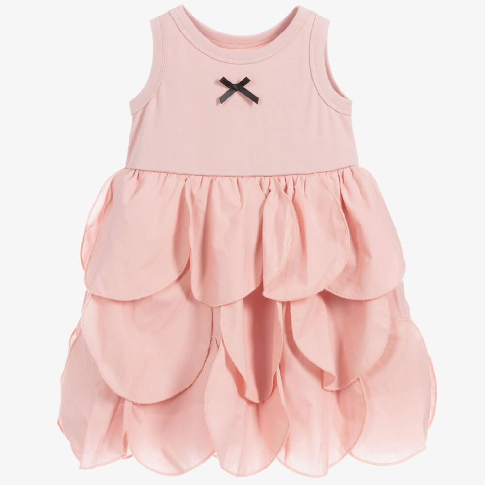 The Tiny Universe-Pink Cotton Circle Dress | Childrensalon Outlet