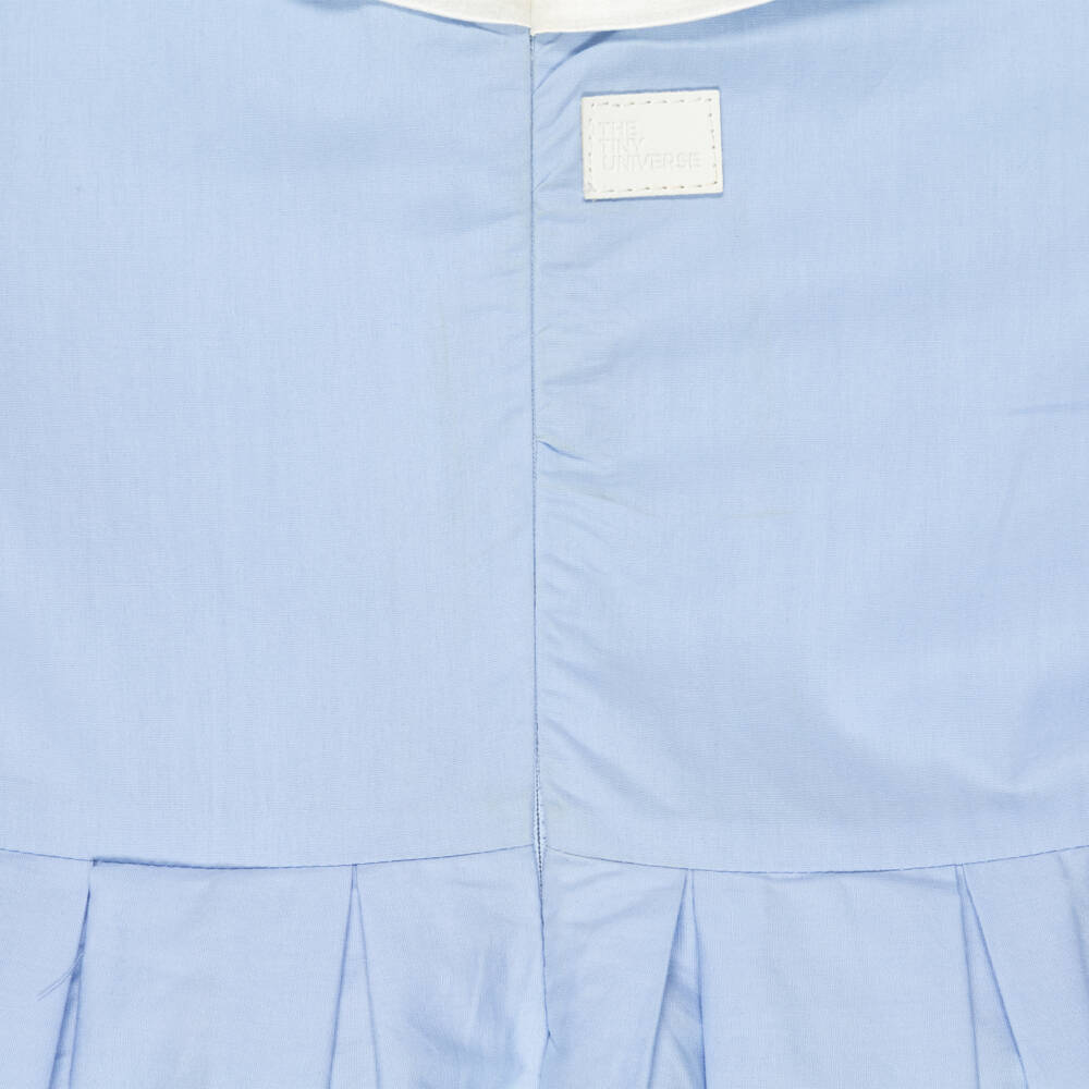 The Tiny Universe-Preloved Girls Blue Cotton Dress (6 years) | Childrensalon Outlet