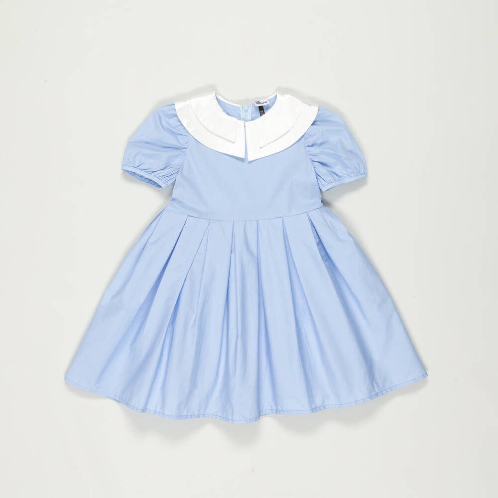 The Tiny Universe-Preloved Girls Blue Cotton Dress (6 years) | Childrensalon Outlet