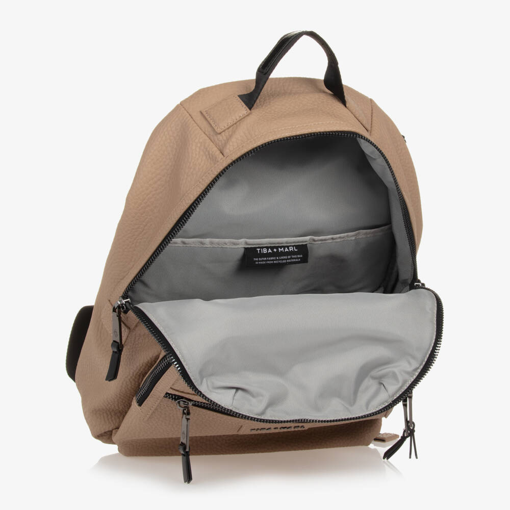 TIBA + MARL-Beige Backpack Changing Bag (40cm) | Childrensalon Outlet