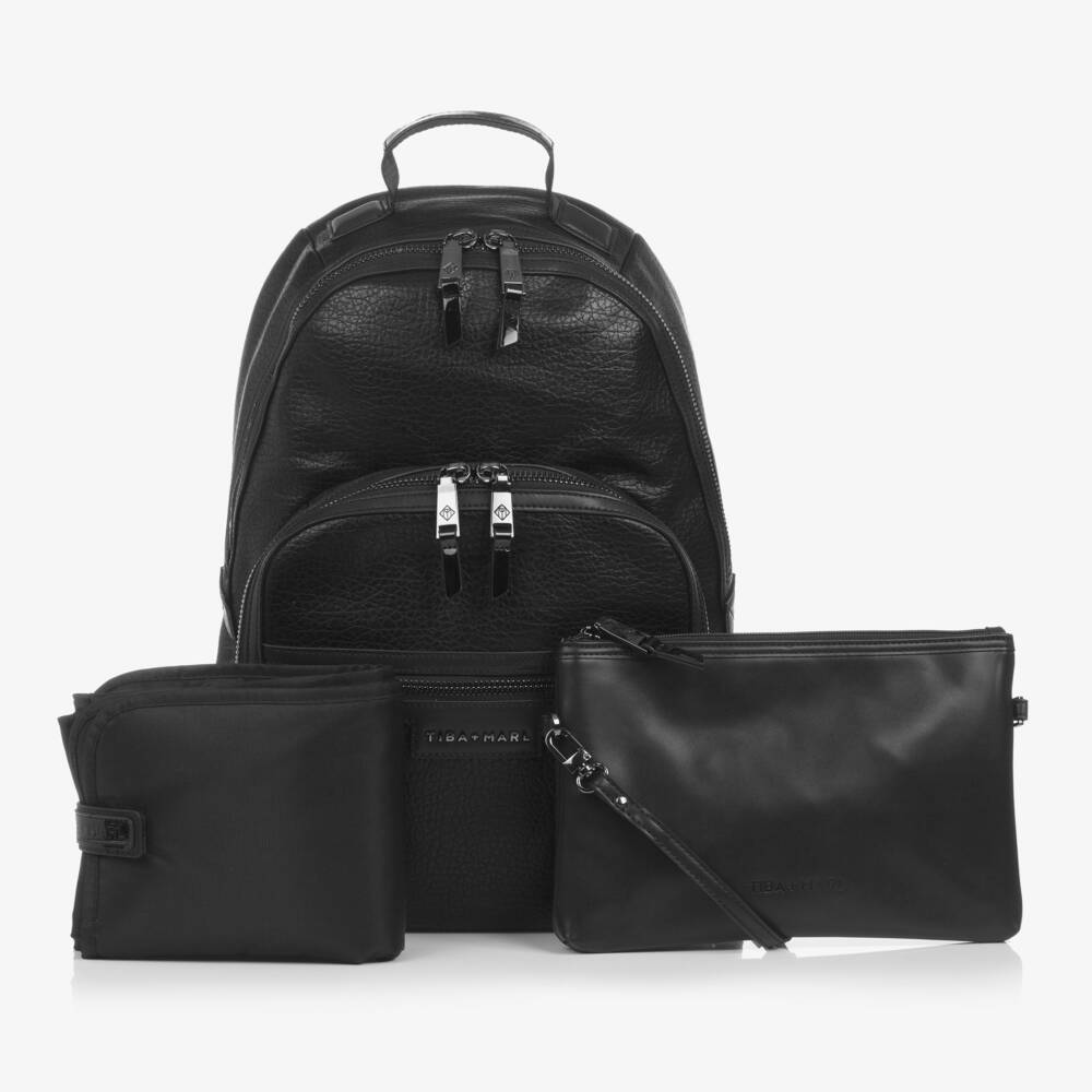 TIBA + MARL-Black Changing Backpack (42cm) | Childrensalon Outlet