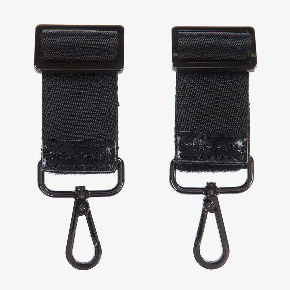 TIBA + MARL-Black Pram Clips | Childrensalon Outlet
