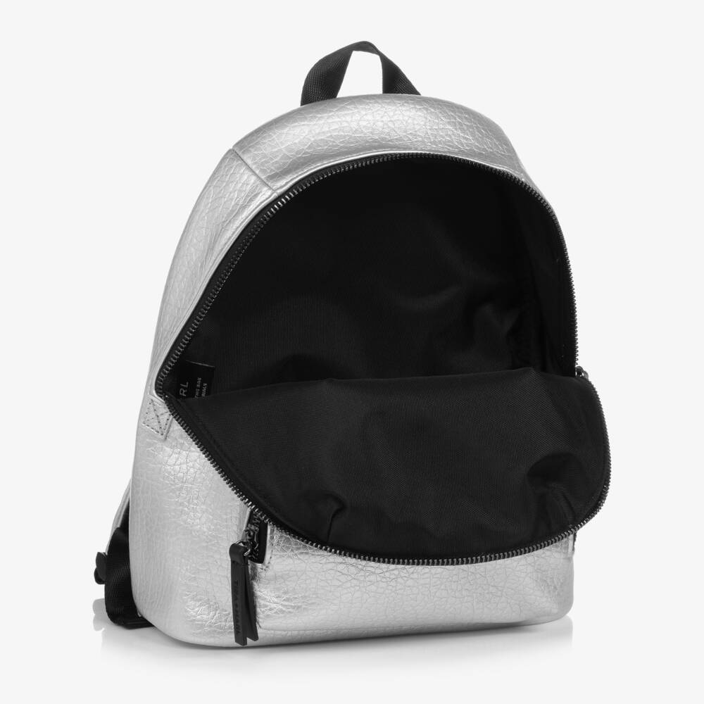 TIBA + MARL-Boys Silver Luxe Backpack, 29cm | Childrensalon Outlet