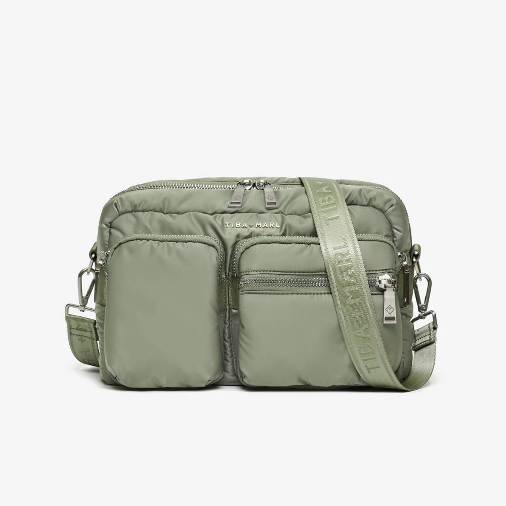 TIBA + MARL-Sage Green Stroller Changing Bag (32cm) | Childrensalon Outlet