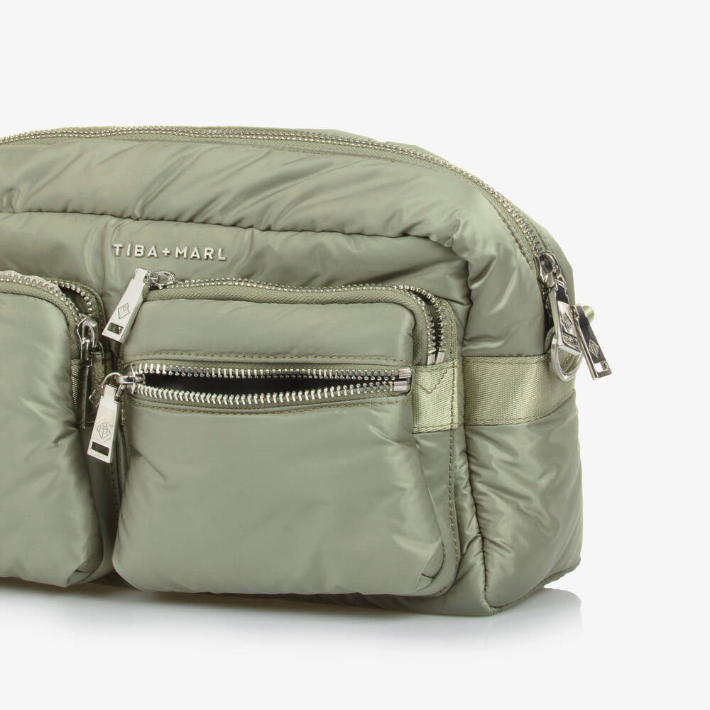TIBA + MARL-Sage Green Stroller Changing Bag (32cm) | Childrensalon Outlet
