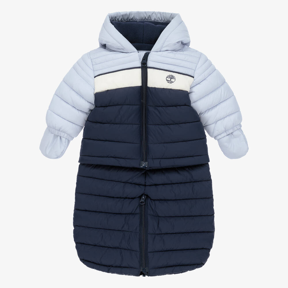 Timberland - Baby Boys Blue 2-in-1 Snowsuit | Childrensalon