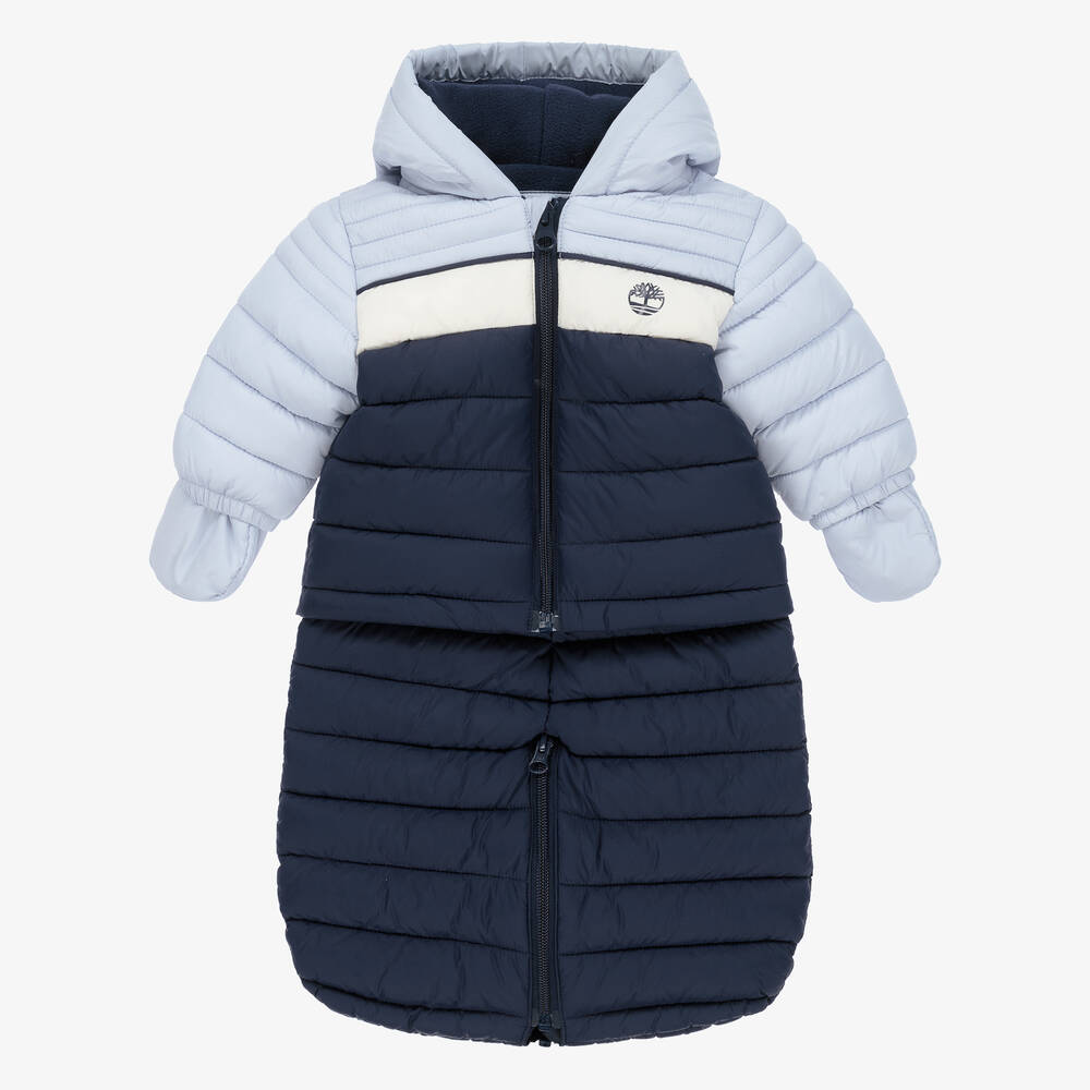 Timberland-أفرول شتوي 2 في 1 لون أزرق وكحلي للمواليد | Childrensalon Outlet