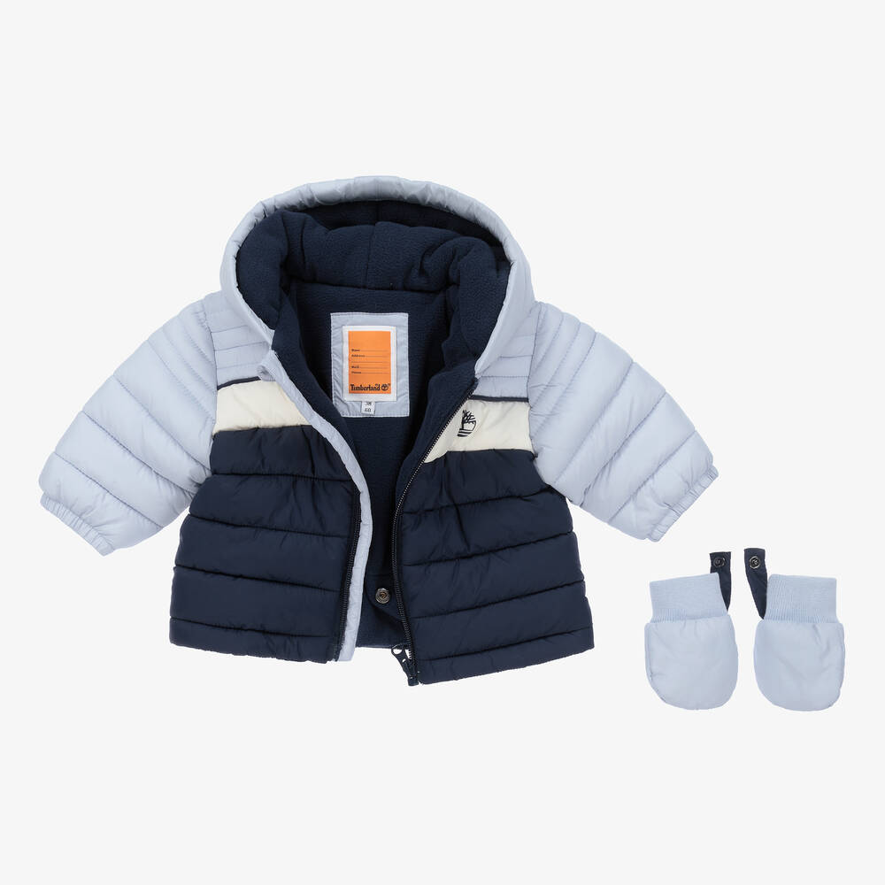 Timberland-Синий зимний комбинезон 2-в-1 для мальчиков | Childrensalon Outlet