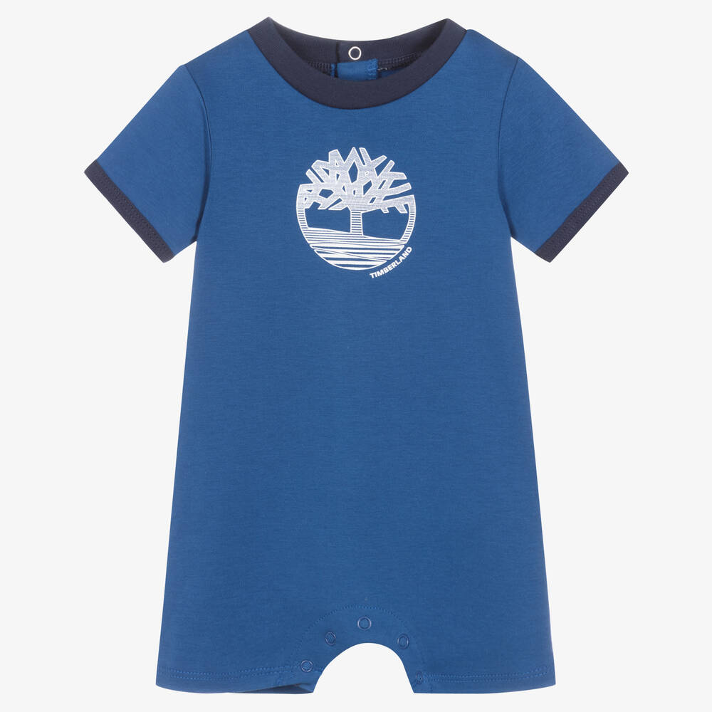 Timberland - تبّان قطن عضوي لون أزرق للمواليد | Childrensalon