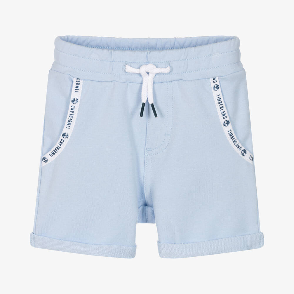 Timberland - Short bleu à liseré bébé garçon | Childrensalon