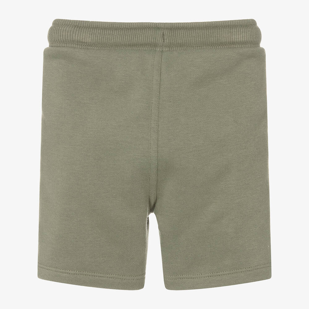Timberland-Baby Boys Green Cotton Jersey Shorts | Childrensalon Outlet