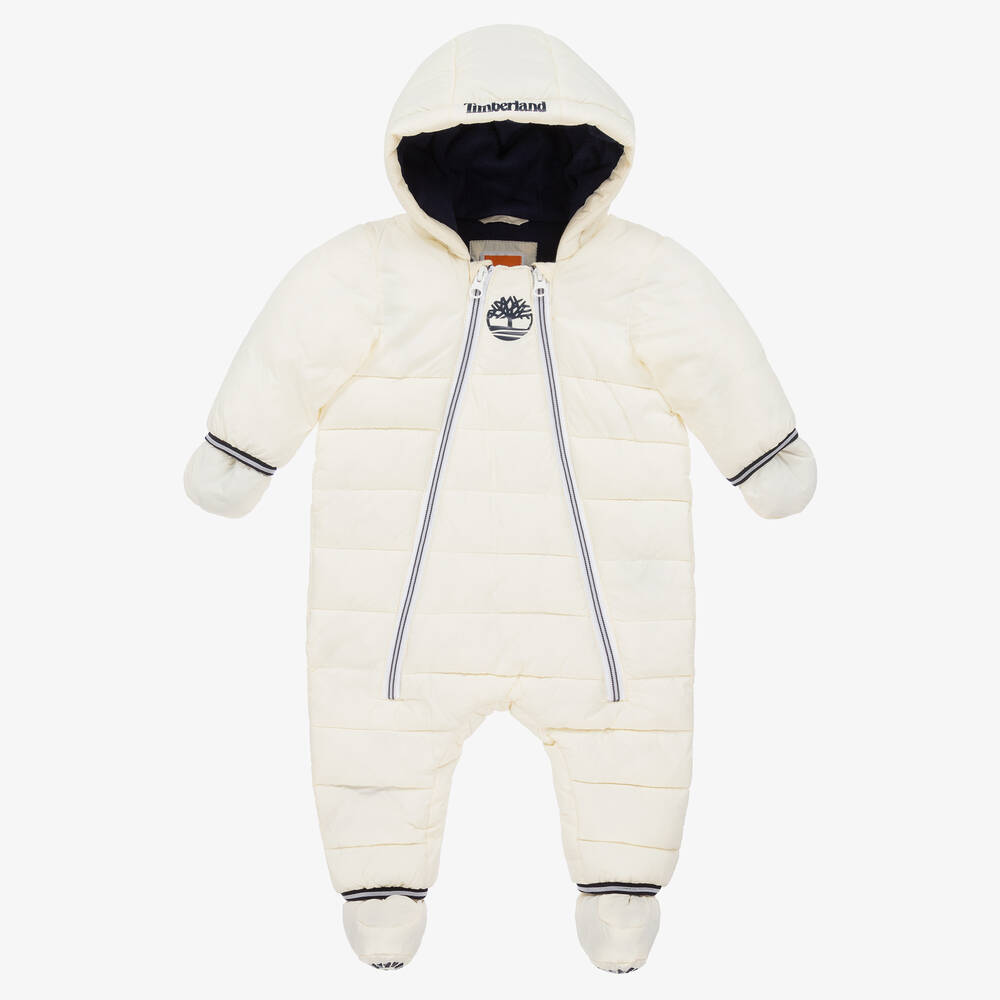 Timberland - Combinaison de ski ivoire Bébé | Childrensalon