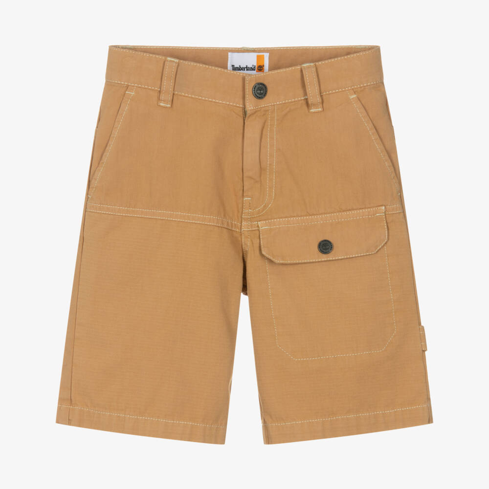 Timberland-Бежевые шорты карго для мальчиков | Childrensalon Outlet