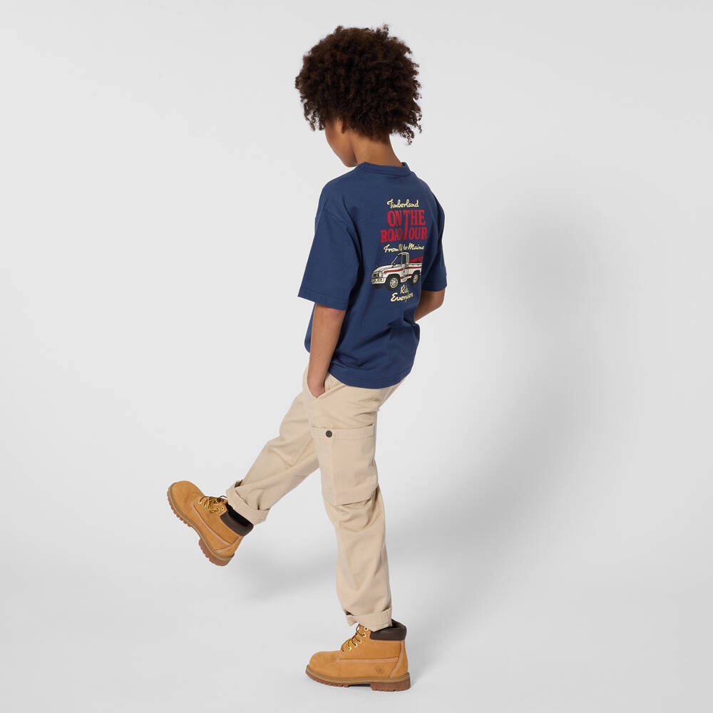 Timberland-Бежевые брюки карго для мальчиков | Childrensalon Outlet