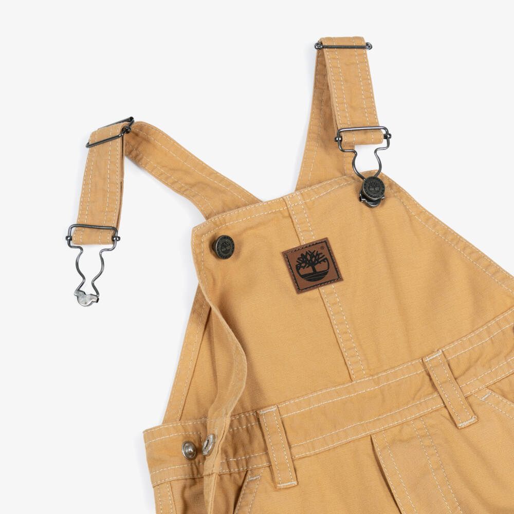 Timberland-Beige Dungaree Shorts | Childrensalon Outlet