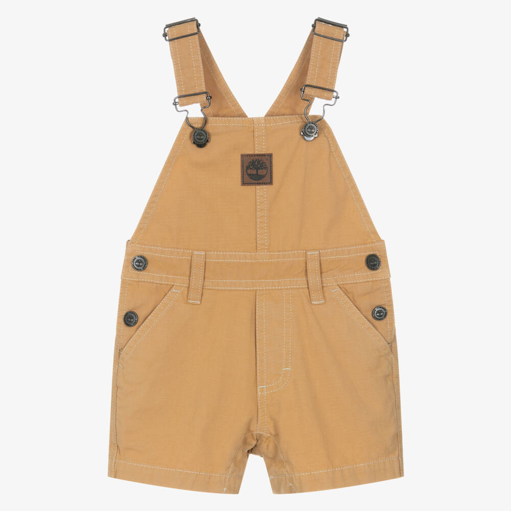 Timberland-Beige Dungaree Shorts | Childrensalon Outlet