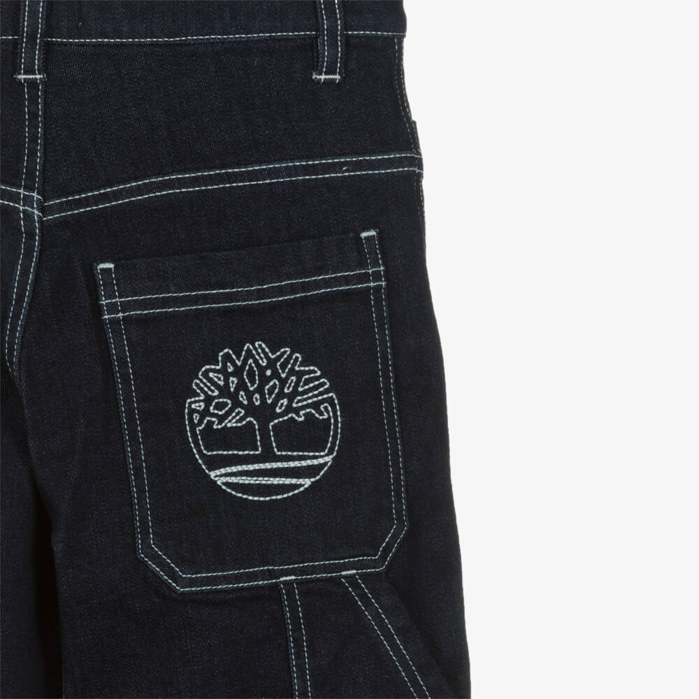 Timberland-Синие джинсы с контрастной строчкой для мальчиков | Childrensalon Outlet