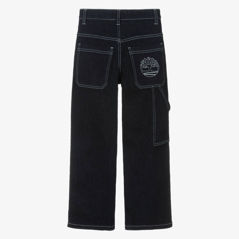Timberland-Синие джинсы с контрастной строчкой для мальчиков | Childrensalon Outlet