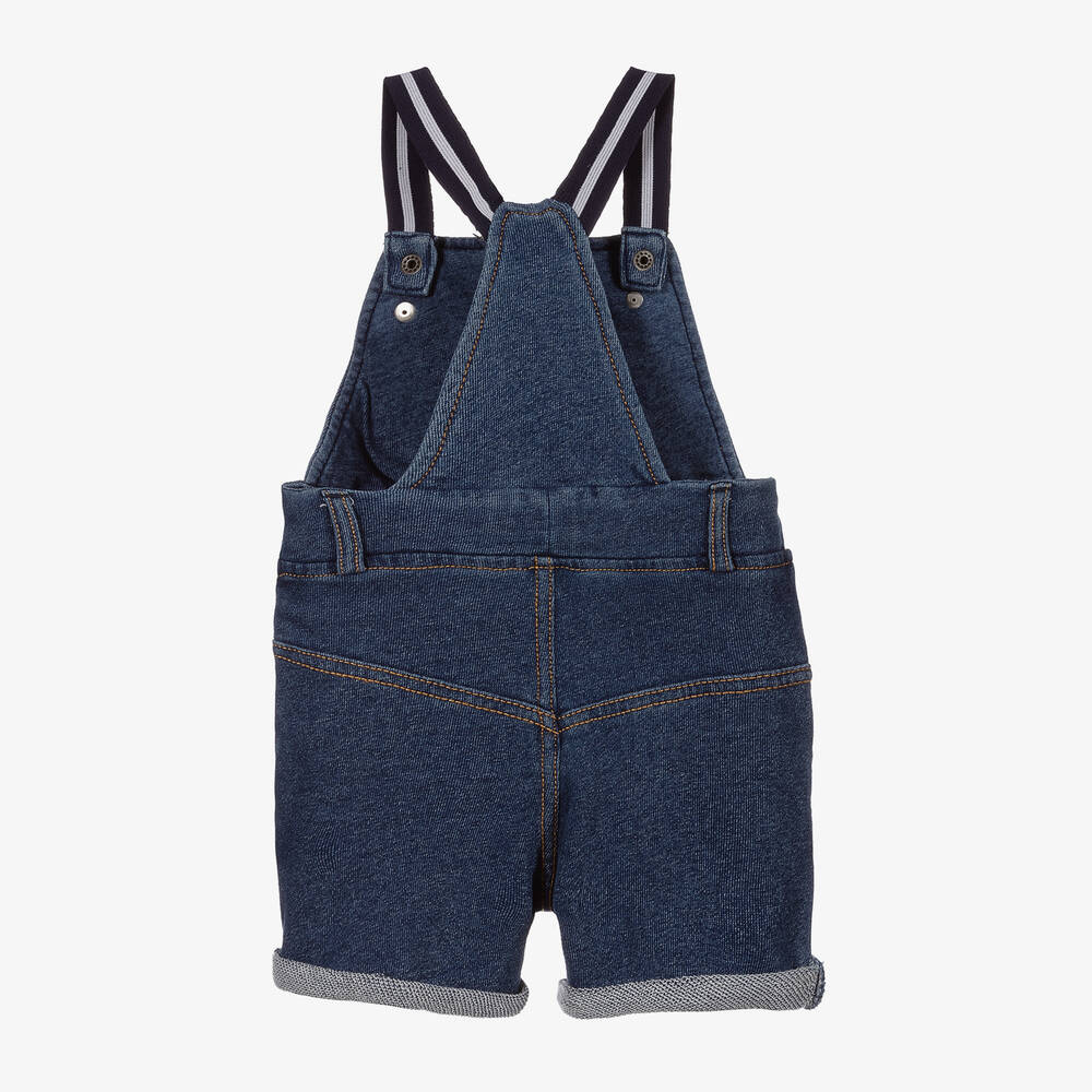 Timberland-Blue Dungaree Shorts | Childrensalon Outlet
