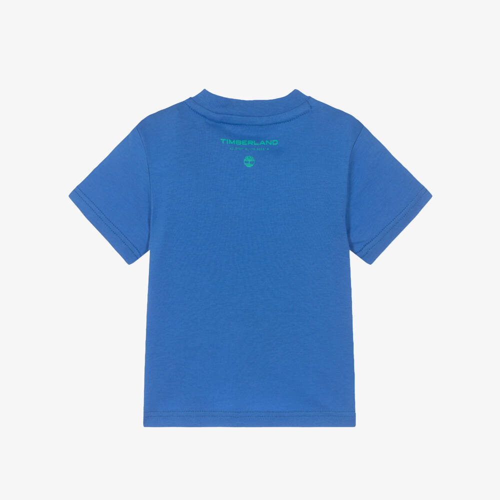 Timberland-Blue Graphic Tshirt | Childrensalon Outlet