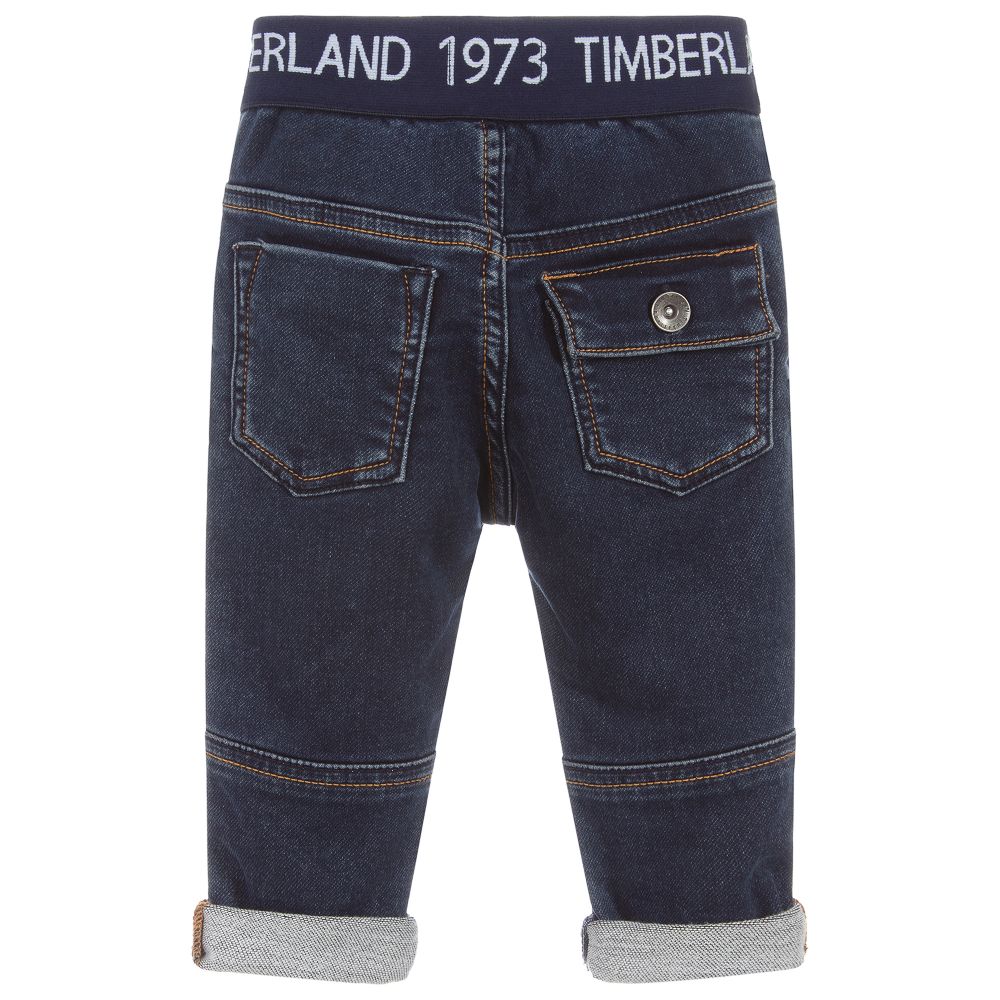 Timberland-جينز أطفال ولادي دنيم جوغ جيرسي لون أزرق | Childrensalon Outlet