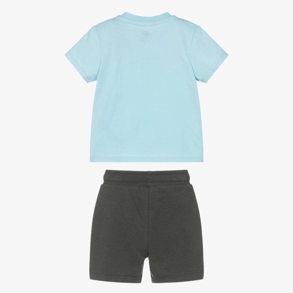 Timberland-Blue Jersey Short Set | Childrensalon Outlet
